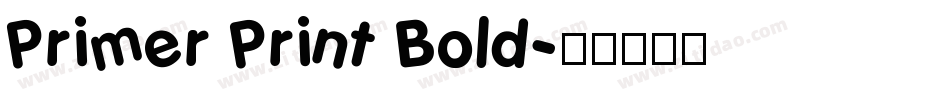 Primer Print Bold字体转换